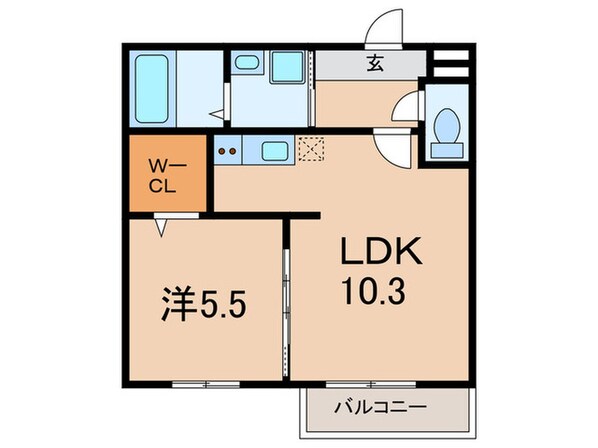 フジパレス大物公園Ⅲ番館の物件間取画像